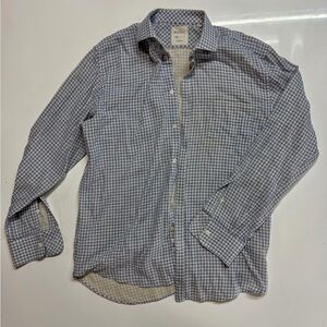 Billy Reid Light Blue Gingham Shirt